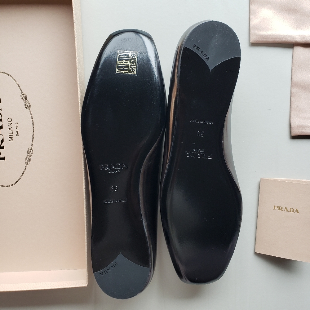 Prada sz36 flats (Anthracite+Chrome) - Picture 7 of 11